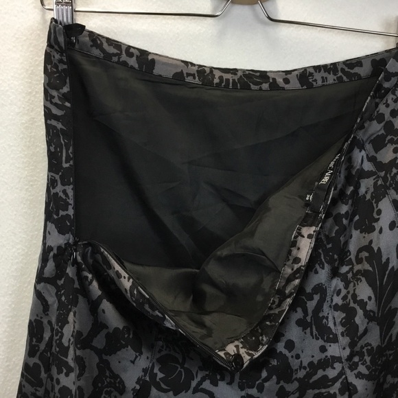 Marc Aurel Abstract Floral Print Silk Skirt - Picture 5 of 9